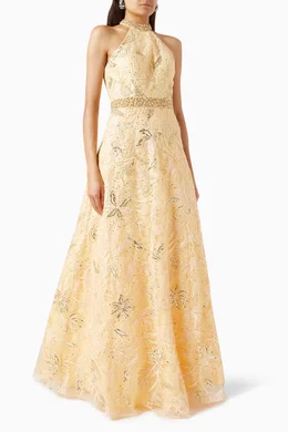 Basix floral hotsell embellished ball gown
