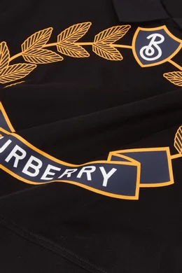 Burberry polo gold logo top