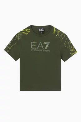 Emporio armani green t shirt sale