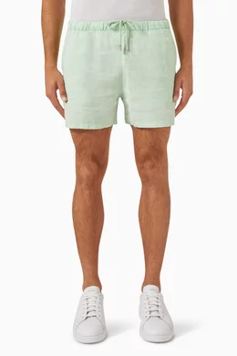 Buy Vilebrequin Green Barry Mineral-dyed Bermuda Shorts in Linen for Men in  Saudi