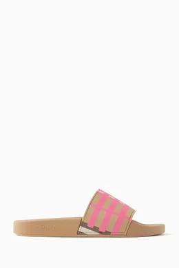 Burberry vintage check slides discount