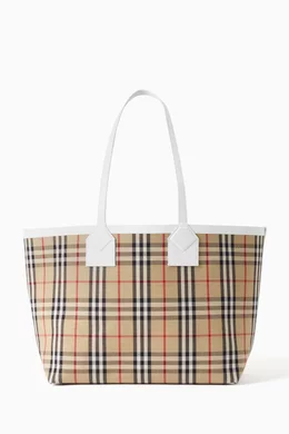 Burberry medium nova check tote bag sale