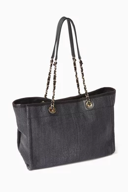 Chanel small deauville tote bag hot sale