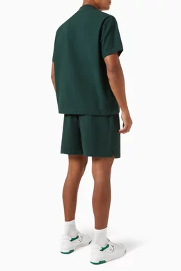 Buy Kith Green Pearson Henley Pullover in Seersucker for Men in ...