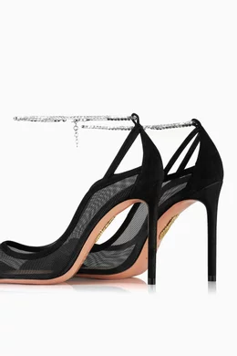 Aquazzura top mesh pumps