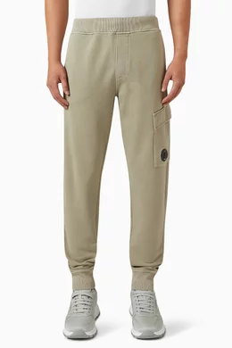 Buy C.P. Company Grey Cargo Pants in Fleece for Men in Saudi