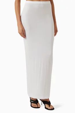 White maxi tube skirt sale