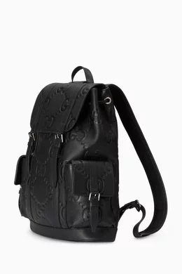 Black gucci backpack purse clearance