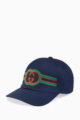 Gucci cap shop navy blue