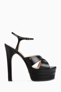 Gucci platform sandal hot sale with double g