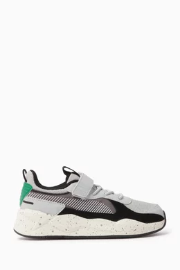 Buy Puma Grey Pre School RS X Street Punk Sneakers in Mesh for