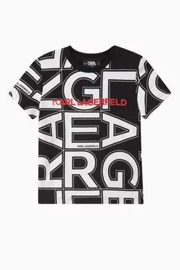 Karl Lagerfeld Kids graphic logo-print jersey sweatshirt - White