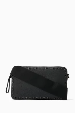 Valentino rockstud camera bag on sale black