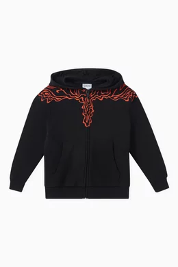 Marcelo burlon outlet zip hoodie