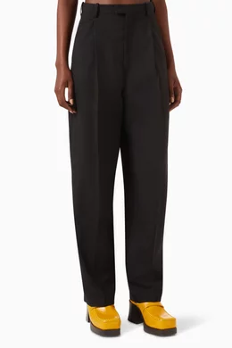 Buy Marni Black Tapered fit Pants in Wool for Women in Saudi