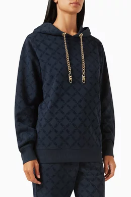 Michael kors top hoodie womens blue