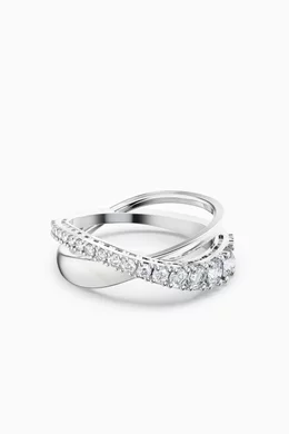 Twist rows ring swarovski store