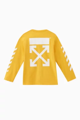 Off white t shirt yellow hot sale