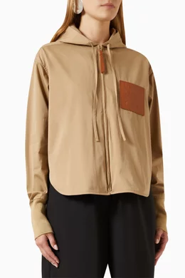 Women's cotton hooded jacket store
