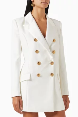 White tuxedo clearance mini dress
