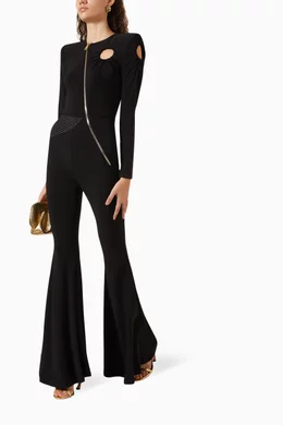 Buy Zhivago Black The Secret Flared Pants in Jersey Fabric for Women in  Saudi