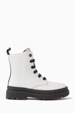 Calvin klein top boots white