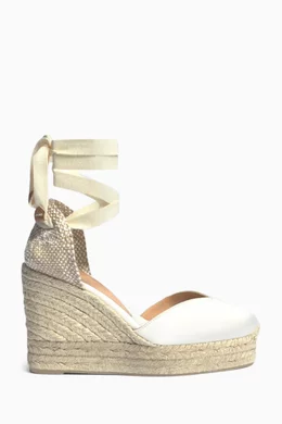 Chiara 80 canvas wedge espadrilles new arrivals
