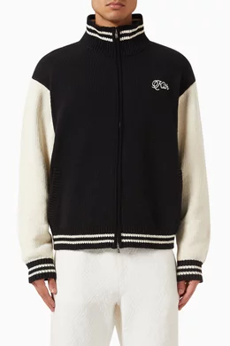 Black store varsity sweater
