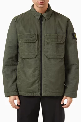 Stone island new arrivals zip shirt jacket