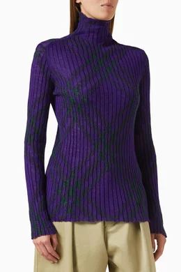 Burberry sweater top purple