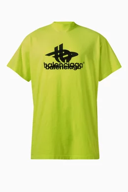 Balenciaga t shirt womens yellow on sale