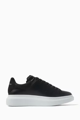 Alexander mcqueen best sale black oversized sneakers