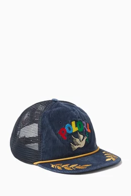 Polo trucker hat top