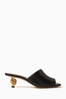Bottega veneta square hot sale toe mules