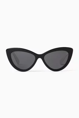 Buy Miu Miu Black Cat eye Sunglasses in Acetate for Women in Saudi
