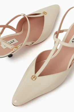 Bally slingback leather pumps - Neutrals