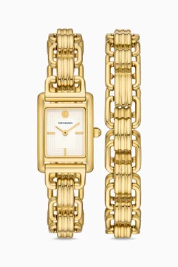 Tory burch gold watch sales