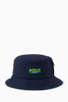 Buy Polo Ralph Lauren Blue Bucket Hat in Nylon for Men in Saudi