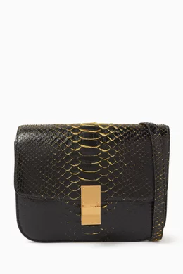 Buy Celine Pre Loved Black Pre owned Medium Classic Box Flap