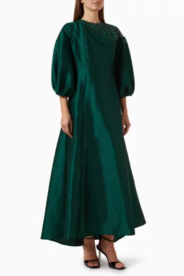 Raw silk hotsell maxi dress