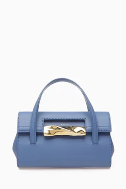 Buy Bally Blue Baroque Fold S Mini Bag in Leather for Women in