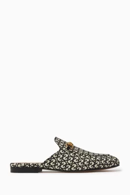 Gucci black top princetown slippers