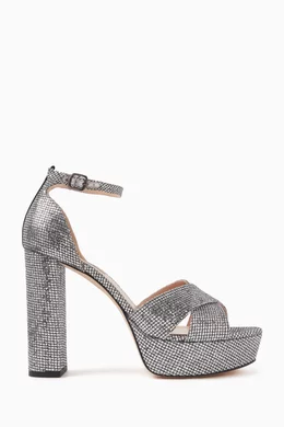 Buy Sarah Jessica Parker Silver Ginger 90 Platform Sandals in