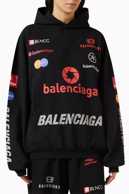 Black and red balenciaga hoodie shop