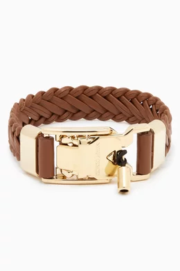 Burberry men's leather bracelet 2025
