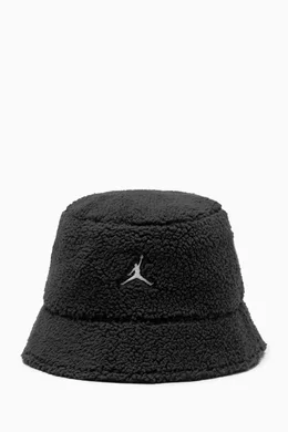 Buy Jordan Black Reversible Apex Winter Bucket Hat in Ripstop