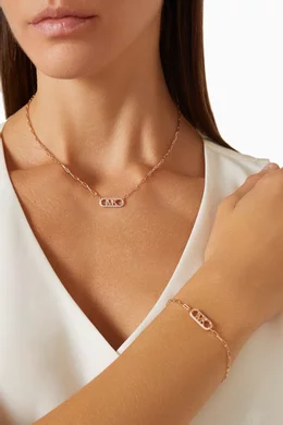 Michael kors rose 2025 gold chain bracelet
