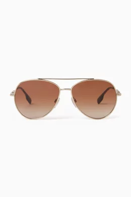 Burberry metal aviator sunglasses new arrivals