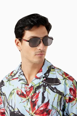 Prada pilot shop aviator sunglasses