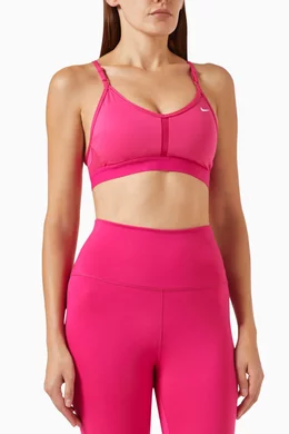 Buy Nike Pink Indy Dri-FIT Cut-out Padded Sports Bra in Jersey for Women in  Qatar